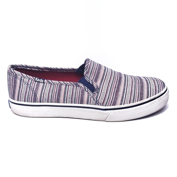 keds striped slip on